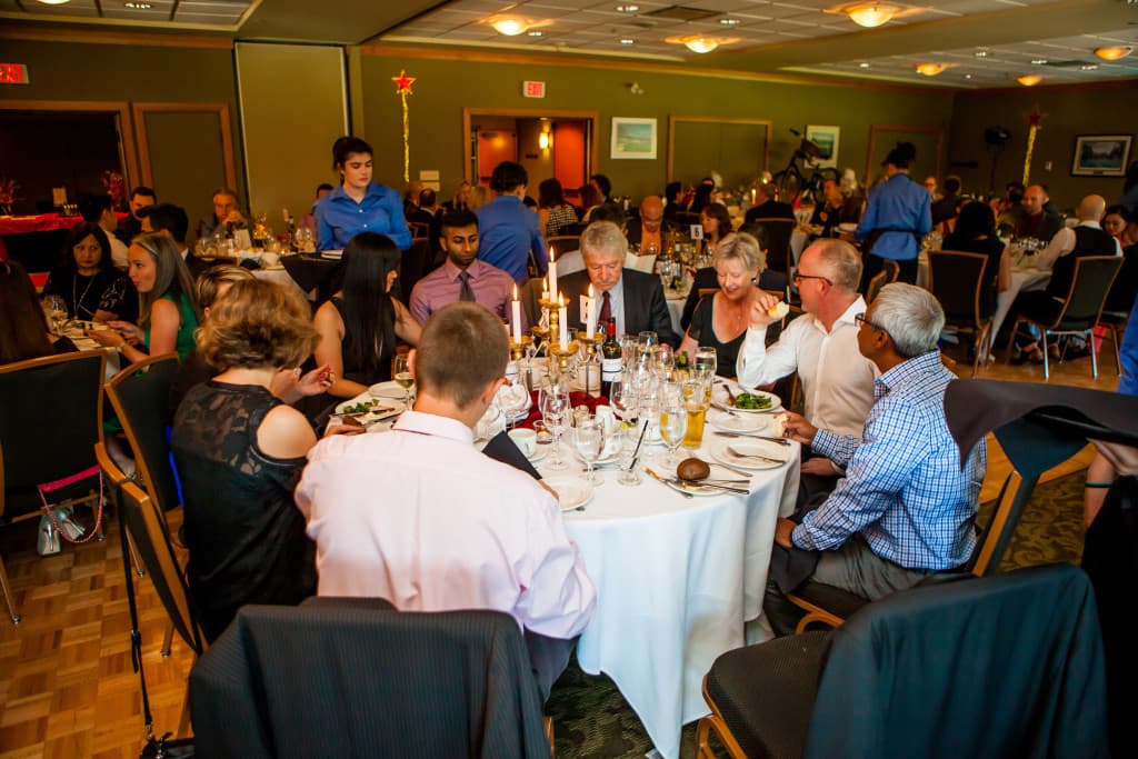 Guests at a Yaletown Lions Club dinner